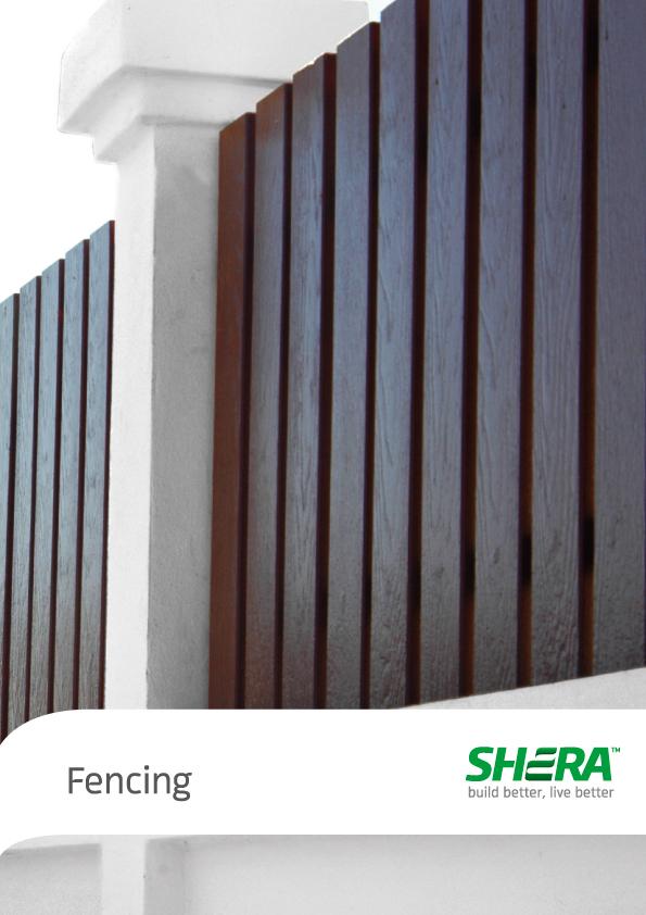 SHERA Fence is tough long lasting fibre cement fence