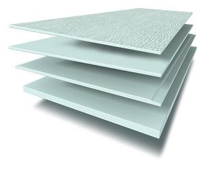 Fibre cement boards with profiled surface