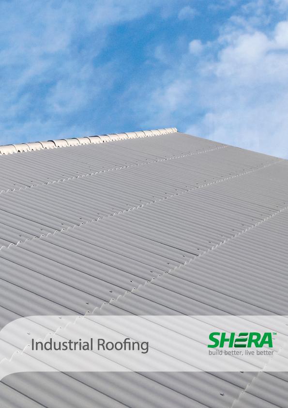 SHERA fiber cement roof tiles for industrial roofing applications