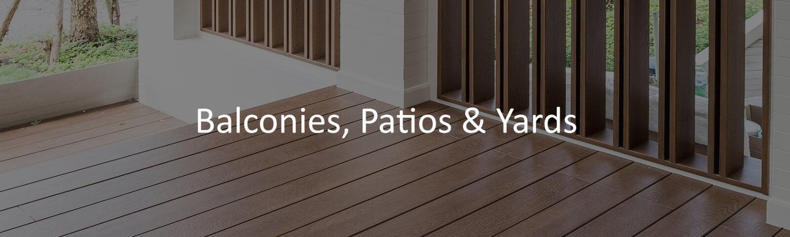 SHERA Decking is perfect for balconies, patios and yard applications