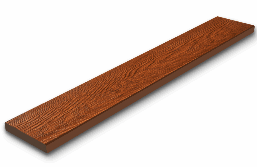 SHERA Colour Through fibre cement floor plank - Brown Cheznut