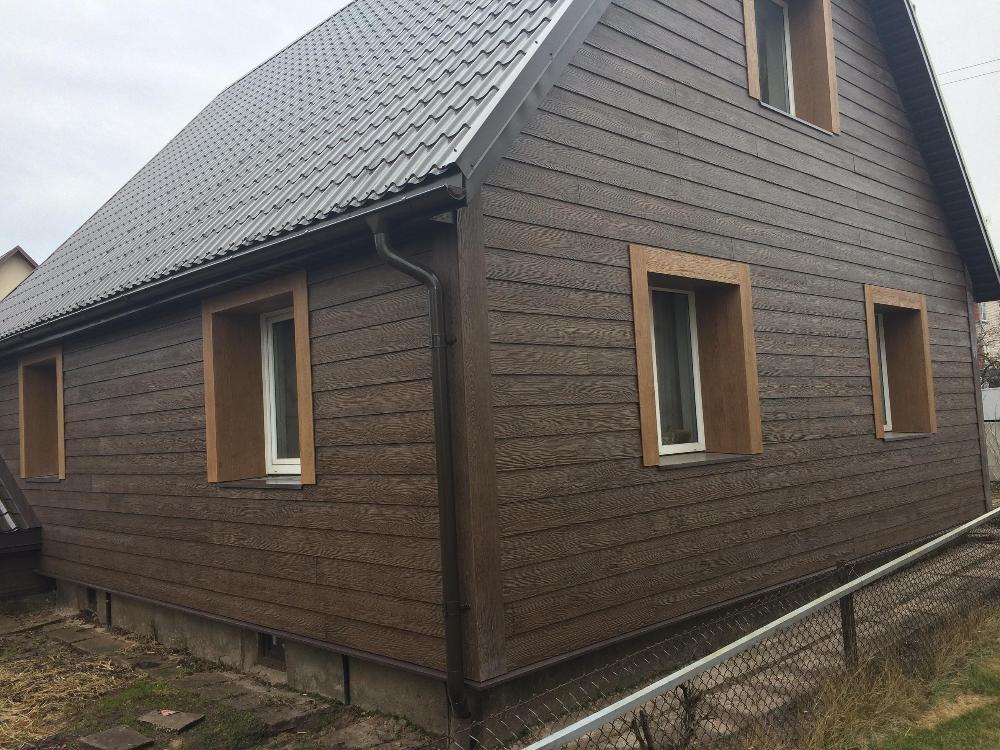 External siding using SHERA fibre cement plank in Lithuania