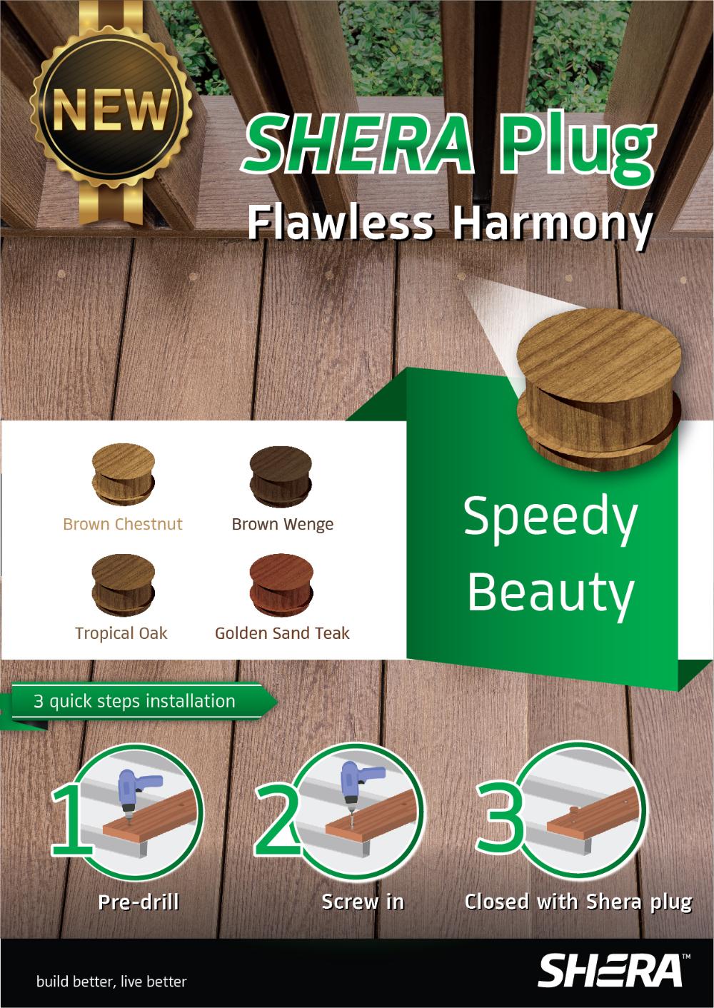 SHERA Decking Plugs for a Seamless Decking Solution