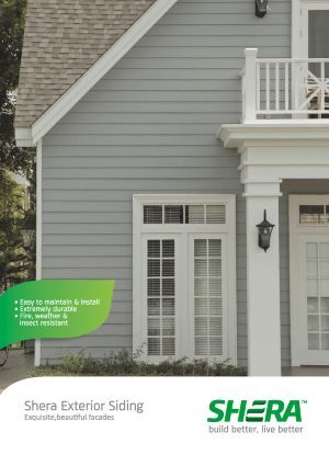 SHERA fibre cement plank is a tough yet versatile, fire rated siding plank