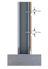 SHERA splendid planks install to a steel frame with overlapping joints and SHERA screws 