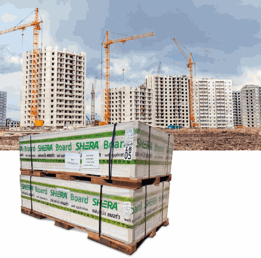 SHERA Boards can be used in large scale construction projects
