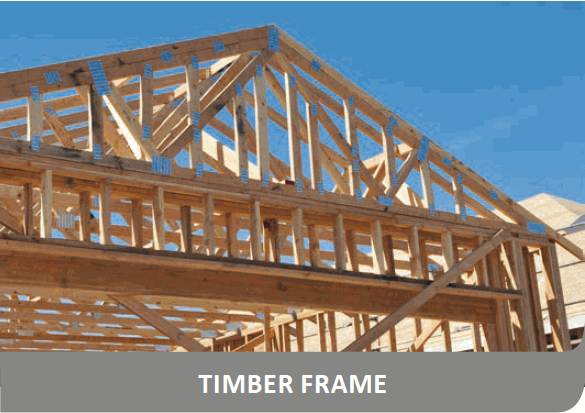 SHERA Board can be used on timber frmaes