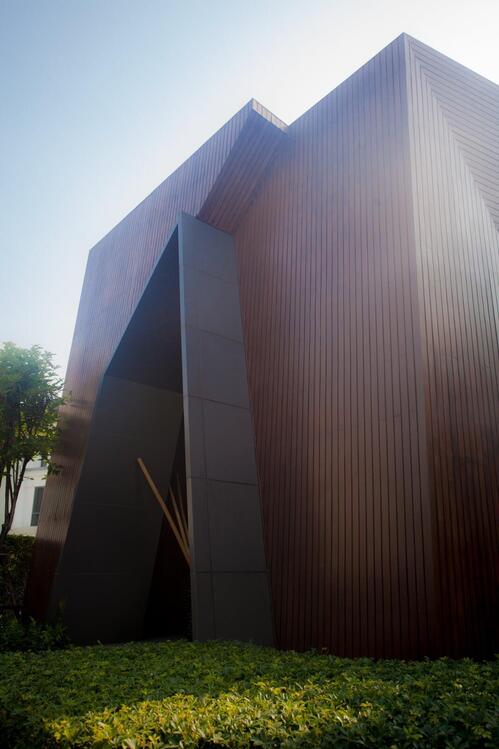 SHERA Strip used in a fibre cement decorative facade application
