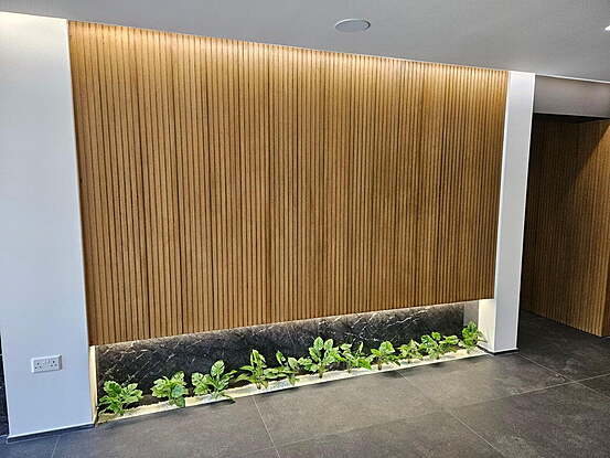 SHERA fibre cement planks for interior decorative applications