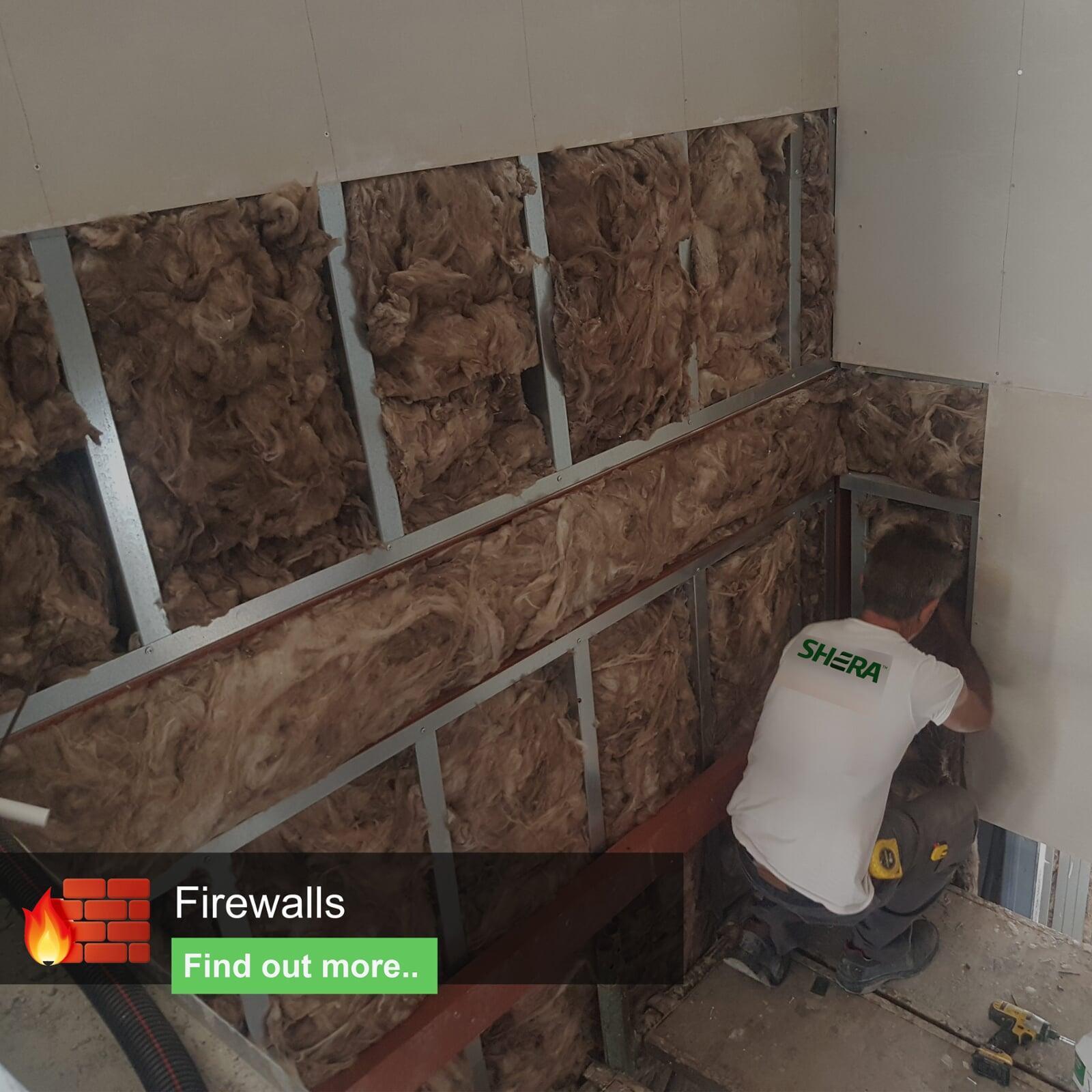SHERA fibre cement board for fire wall applications