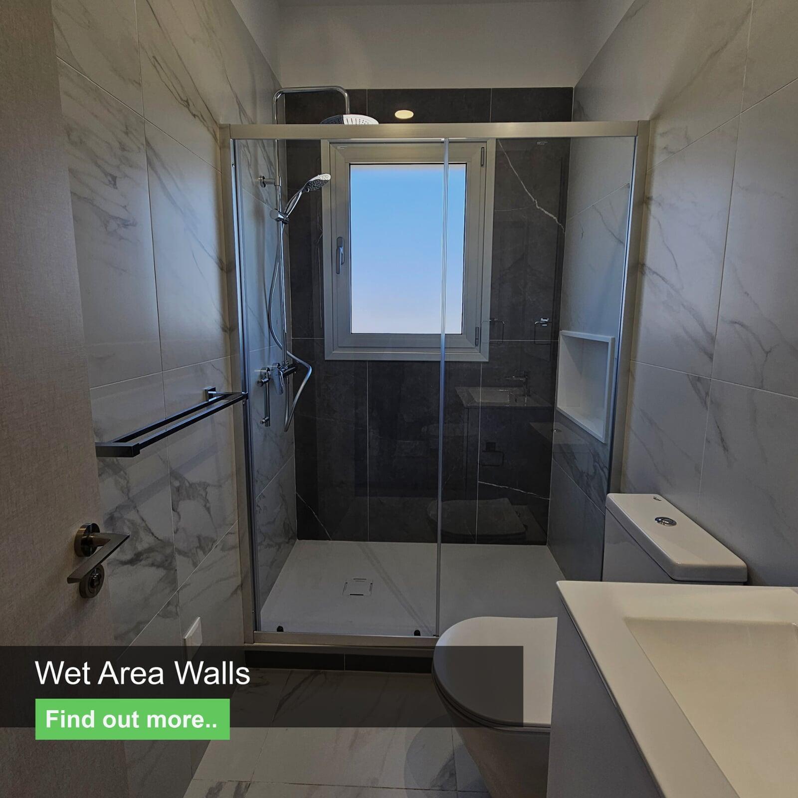 SHERA fibre cement board for wet area applications