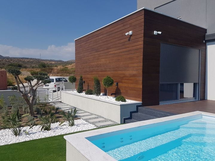 SHERA fibre cement decking plank is perfect for pool applications