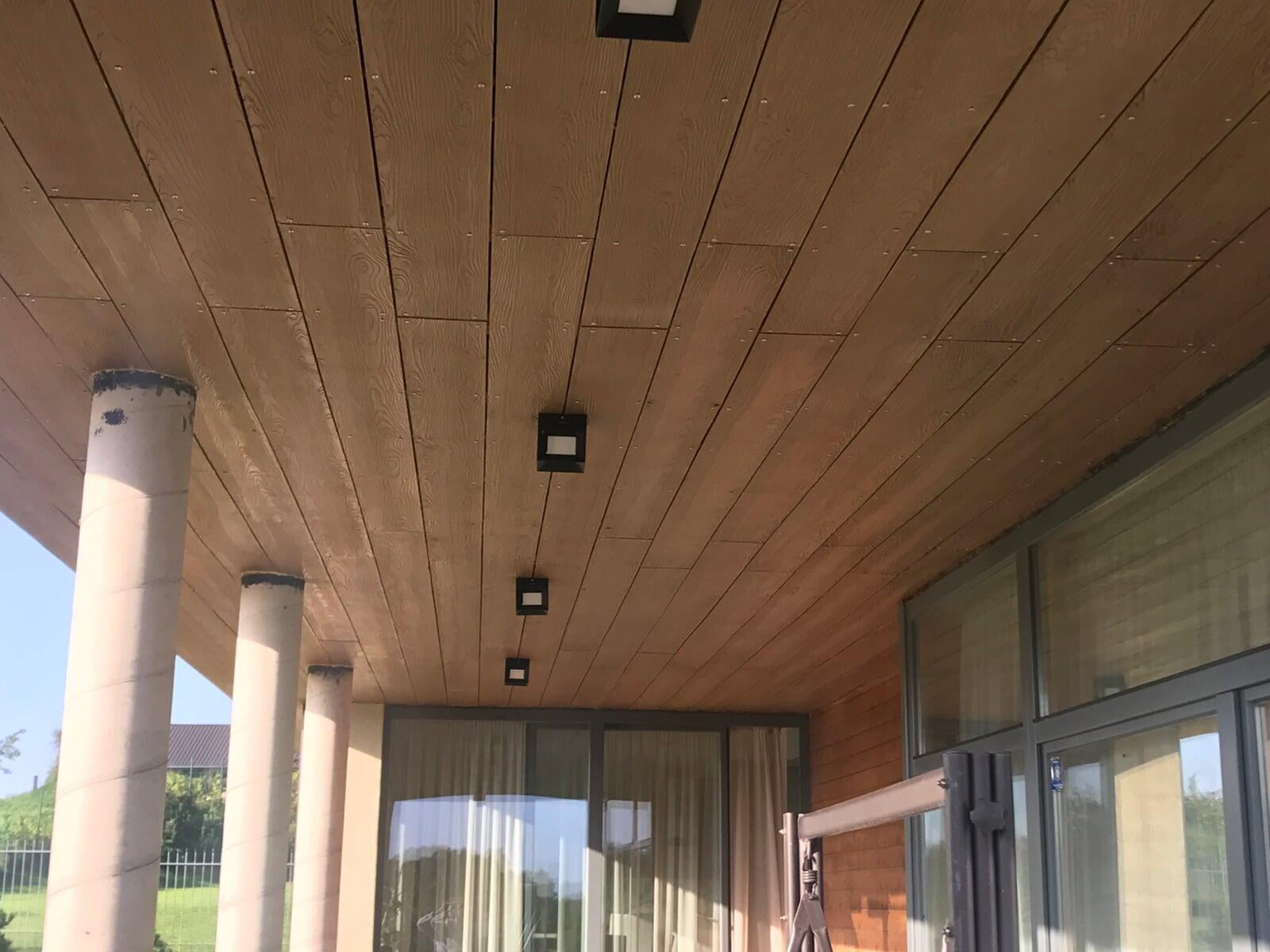 SHERA Planks being used in a ceiling application