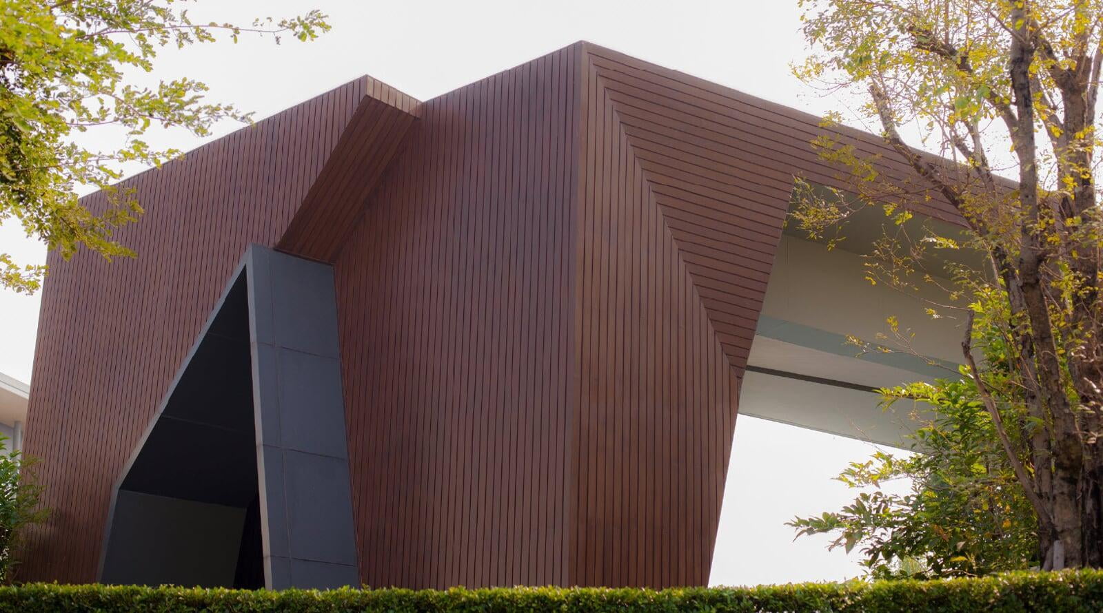 SHEREA Strip is a fire resistant decorative facade material